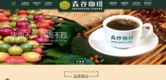 海南森*咖啡有限公司網站設計營銷型案例作品